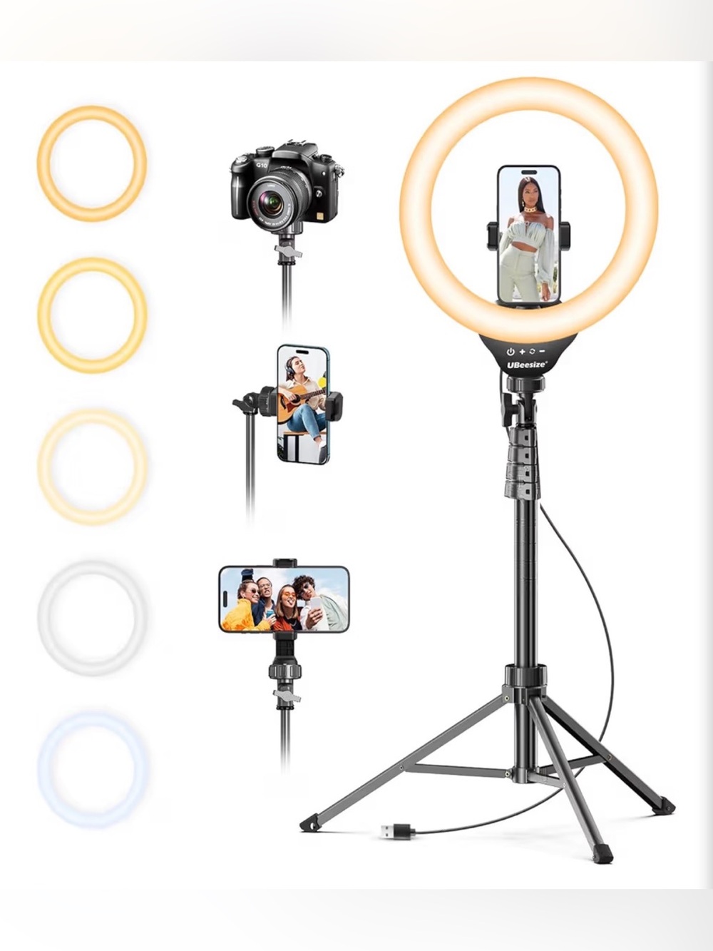12-INCH RING LIGHT WITH 240 LEDS BRAND NEW